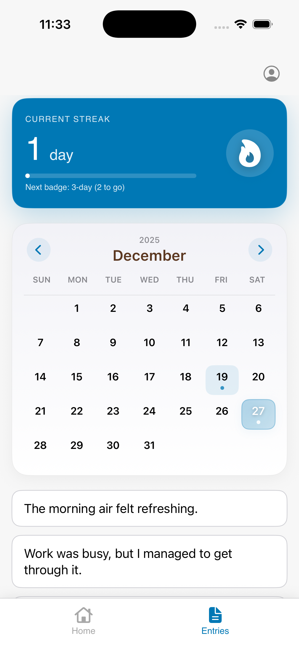 Emotion highlight screen
